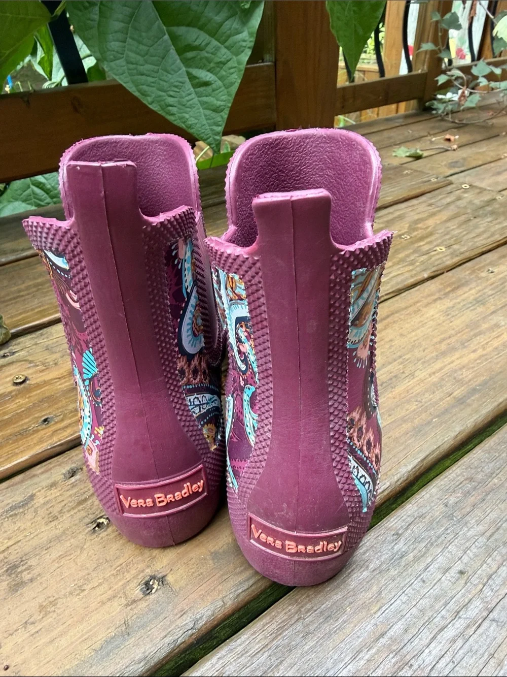 Vera Bradley Berry Paisley Chelsea Rain Boots